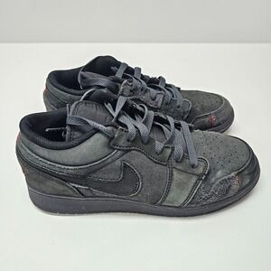 Nike GS Air Jordan 1 Low SE Craft FQ7757-001 Dark Smoke Grey Youth 5Y